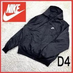 送料無料！ ナイキ ブラックカラー ナイロン パーカー ブルゾン 刺繍ロゴ 人気