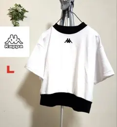 【kappa】【Lサイズ】カッパ　レディース 半袖 Tシャツ トップス カットソ