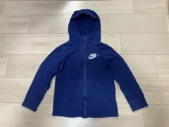 Nike ネイビー フード付きジップアップパーカー130