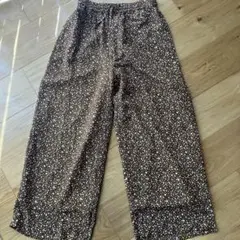 未使用　タグ付き　ハートマーケット　ワイドパンツ　イージーパンツM 裏地つき