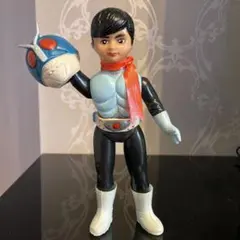 当時物　旧バンダイ　仮面ライダー2号　ソフビのサムネイル