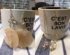 SALE ビッグ×チェーン　ピアス2点セット