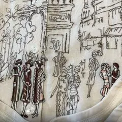 街並み刺繍 アンサンブル Lサイズのサムネイル