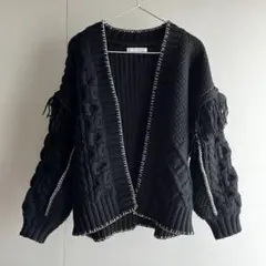 TORRAZZO フリンジ ニットカ－ディガン