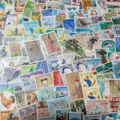 日本使用済み消印切手各種500枚以上オフペーパー・普通、小型切手無し、重複あり