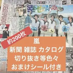 【およそ200枚 シール付き】嵐 新聞 雑誌 カタログ 切り抜き 大量