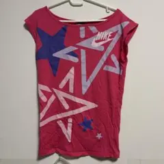 NIKE 半袖 Tシャツ ピンク スタープリント S スポーツ