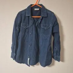 ZARA KIDS 長袖 シャツ ネイビー サイズ 6 送料無料