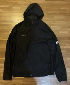 MAMMUT フード付きナイロンジャケット XL 黒