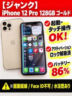 ​【ジャンク】iPhone 12 Pro ★水没歴・画面縦線あり・動作確認済み