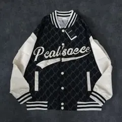 スタジャン レザー m