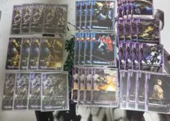 ガンダムカードゲーム　青紫　デッキパーツセット