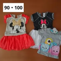 Disney ミニーマウス ワンピース 90 100