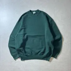 BVD 90s USA製ヴィンテージスウェット無地 XLグリーン系肉厚