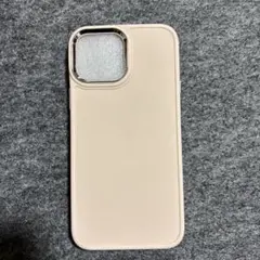 iPhone13promax用 ハードケース ベージュ シンプルのサムネイル