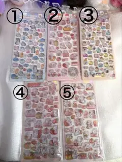 食べ物 動物 キャラクター ボンボンドロップシール