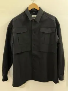 lownn layerd shirt 20FW 48 ブラック ウールブルゾン