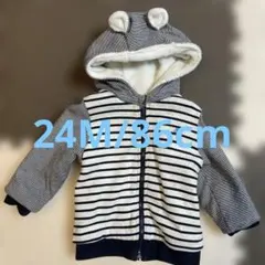 PETIT BATEAU フード付きアウター 耳付き　24m