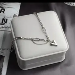 ハートネックレス 高品質サージカルステンレス ラスト1 金属アレルギー 激かわ♡