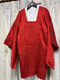 【美品】 道行コート 和装コート　赤