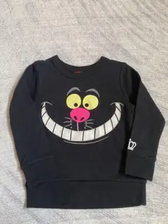 チェシャ猫 長袖トレーナー ブラック CHESHIRE CAT チェシャ猫 長袖トレーナー ブラック CHESHIRE CAT チェシャ猫
