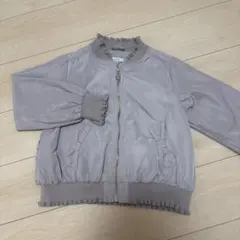 良品　エニィファム　リボンポケット　ガーリージャケット　S 120-130