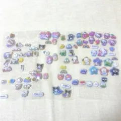 【正規品】はぴだんぶい ハローキティ シナモロールコットンパフィー おすそ分け