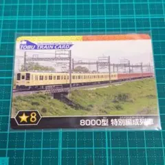 東武鉄道 TOBU TRAIN CARD 8000型 特別編成列車のサムネイル