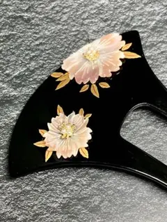 ■送料無料■ピンクシェルの八重桜かんざし■