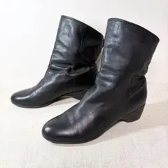 美品★fitfit フィットフィット ショートブーツ ウェッジソール 外反母趾