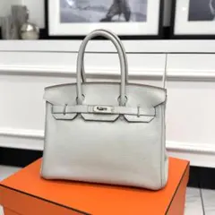 Hermes エルメス バーキン30 トリヨンクレマンス ナタ SV金具 - メルカリ