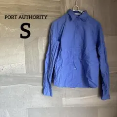 PORT AUTHORITY 【S】 レディース 長袖シャツ ブルー 青