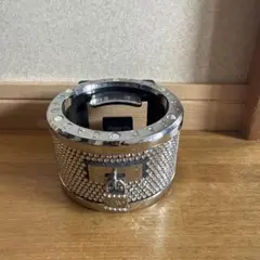 DADダストボックスモノグラムクリームホワイトエナメル中古品製造