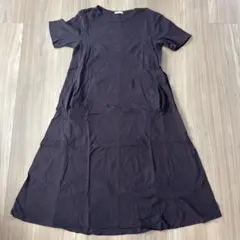 GU 半袖シャツワンピース Sサイズ ダークブラウン