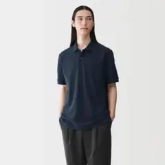 MUJI 無印良品 ポロシャツ ネイビー Lサイズのサムネイル