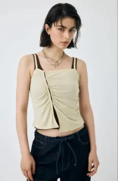 【定価7480円】MOUSSY DOUBLE LAYERED SHEER タンクのサムネイル