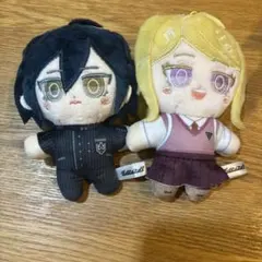 ダンガンロンパ　ぬいぐるみキーホルダー　ダイソー　最原終一　赤松楓