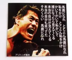 アントニオ猪木 ステッカー シール 馬鹿になれ 新日本プロレス