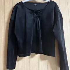 BACKS ブラック レースアップネック Mサイズのサムネイル