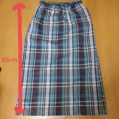 春夏ロングタイトスカート チェック柄