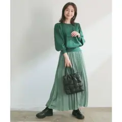 VIS（ビス）1枚でコーディネート完成★プリーツスカートドッキングワンピース