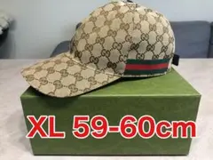 【極美品】GUCCI オリジナルGGキャンバス ベースボールキャップ【XL】