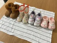 キッズシューズ4足セット｜ブーツ・長靴・スニーカー・サンダル まとめ売り