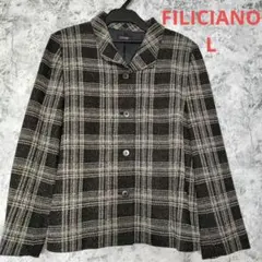 FILICIANO ジャケット ウール　ジャケット レディース 婦人 L 白黒のサムネイル
