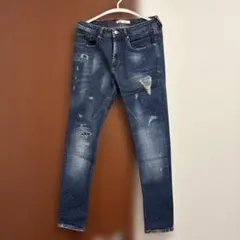美品⭐︎ZARA MANダメージ加工 ストレッチデニム ザラ　USA31 ペイント