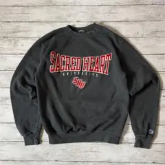 Champion チャンピオン カレッジロゴ刺繍 スウェット チャコール m相当