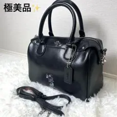 完売品✨ COACH ショルダーバッグ ミニボストン レザー スヌーピー 限定