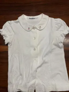 familiar 半袖シャツ 襟付き ホワイト