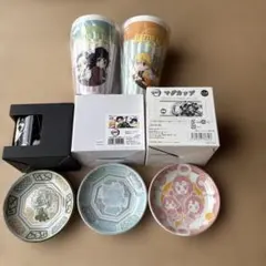 SAOプレート、マグカップ×2.ドリンクカップ、デラックスマルチクロス