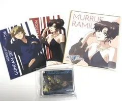 ガンダムSEEDFREEDOM マリュー ムウ ブロマイド アクキー ミニ色紙